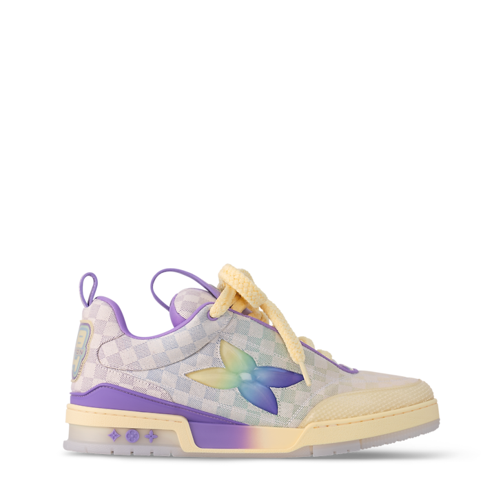 Louis Vuitton LV Skate Purple Gradient Checkerboard Denim
