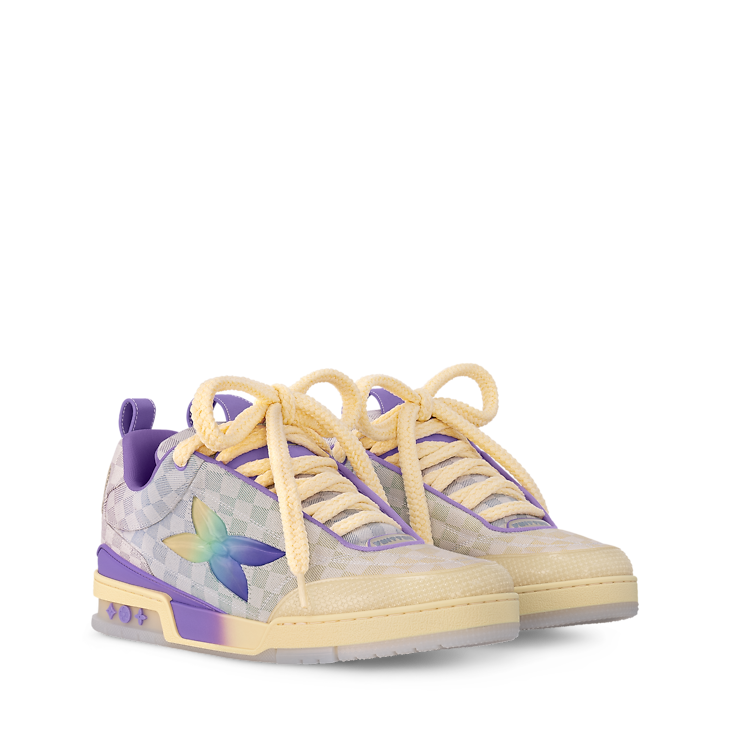Louis Vuitton LV Skate Purple Gradient Checkerboard Denim