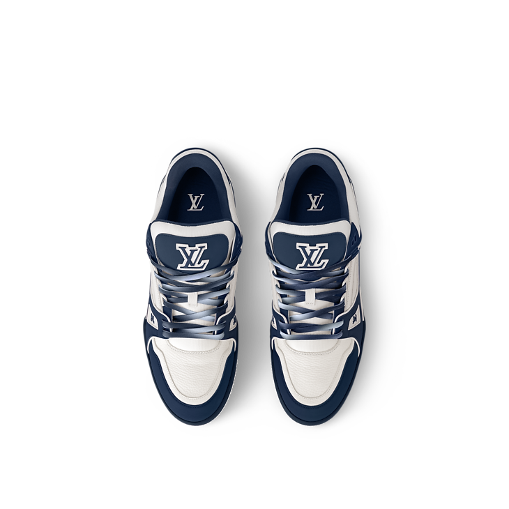 Louis Vuitton LV Trainer Sneaker White Blue