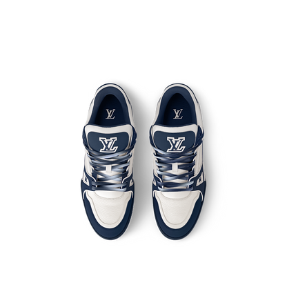 Louis Vuitton LV Trainer Sneaker White Blue