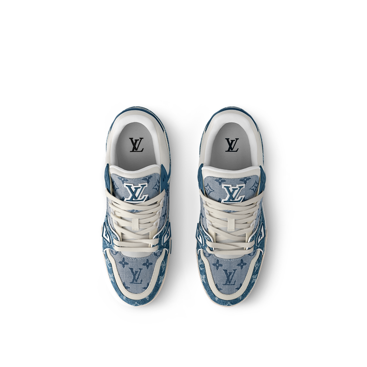 Louis Vuitton LV Trainer Sneaker Denim Blue