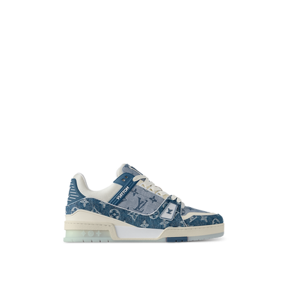 Louis Vuitton LV Trainer Sneaker Denim Blue