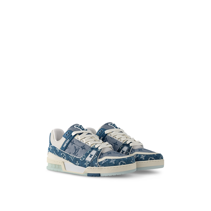 Louis Vuitton LV Trainer Sneaker Denim Blue