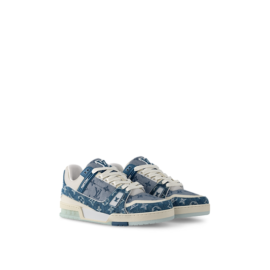 Louis Vuitton LV Trainer Sneaker Denim Blue