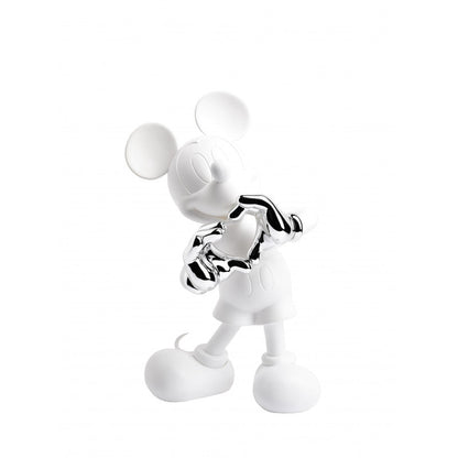 Leblon Delienne Mickey With Love White Lacquer/Silver Chrome by Kelly Hoppen