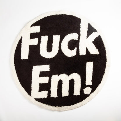 SUPREME x GALLERY1950 "F*CK EM" RUG BLACK