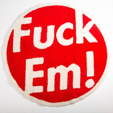 SUPREME x GALLERY1950 "F*CK EM" RUG RED No Reserv